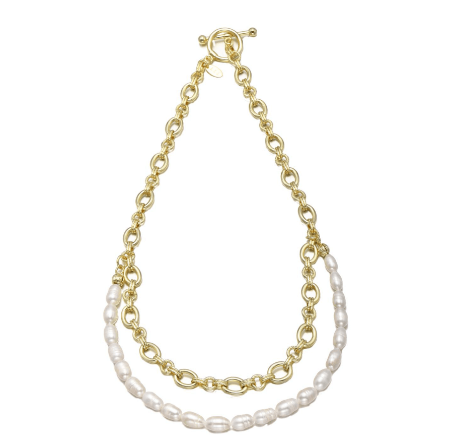 Gold Heart Charm Bracelet
