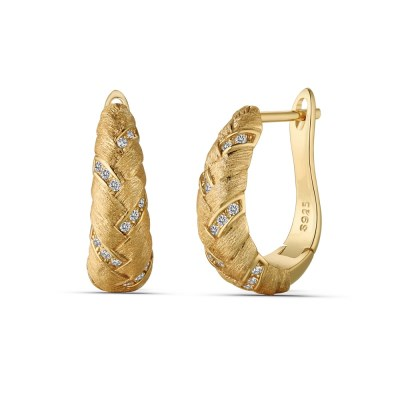 Four-leaf Clover Silver Earrings