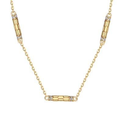 Rose Radiance Silver Necklace
