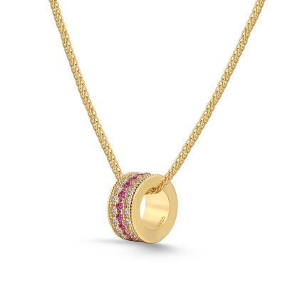 Radiant Trio Silver Necklace