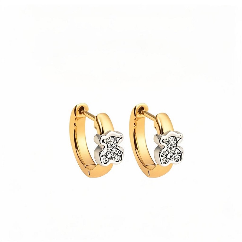 Paved Hoop Earrings