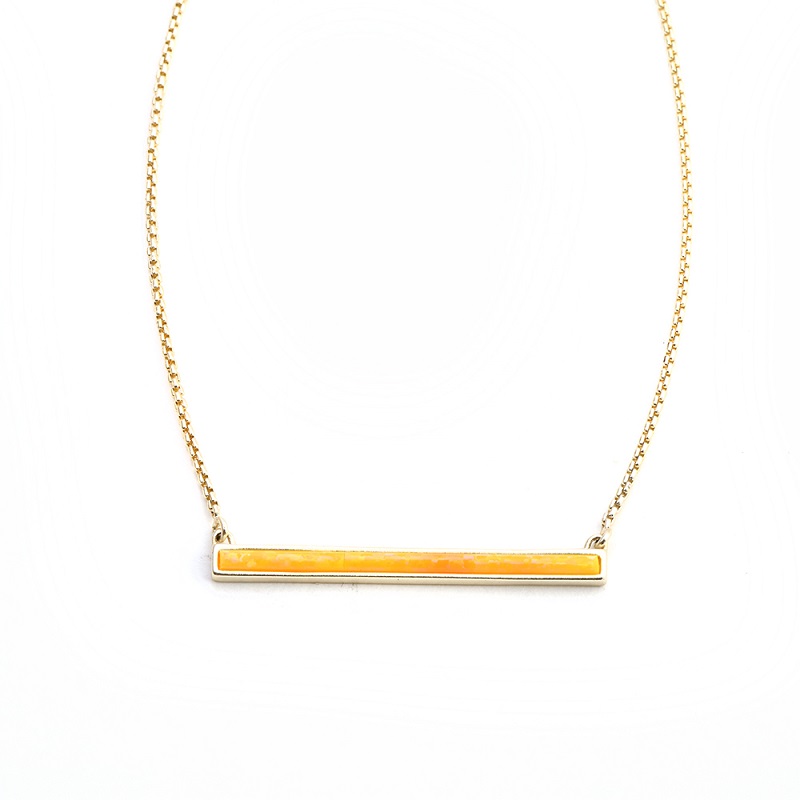 Simple Gold Plated Brass Necklace