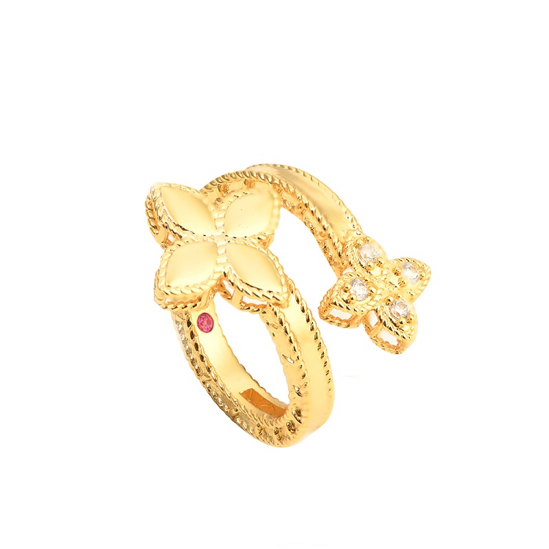 Custom Gold Plated Brass Ring