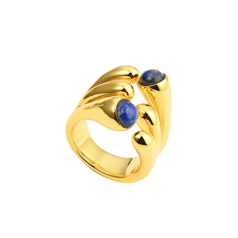 Hollow Gold Plated Ring