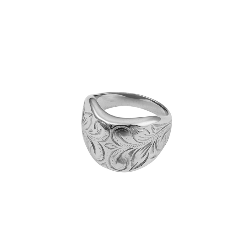 Custom Ring with Black Zircon