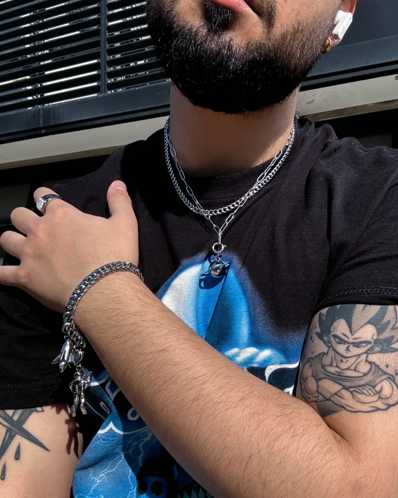 stainless steel link bracelet