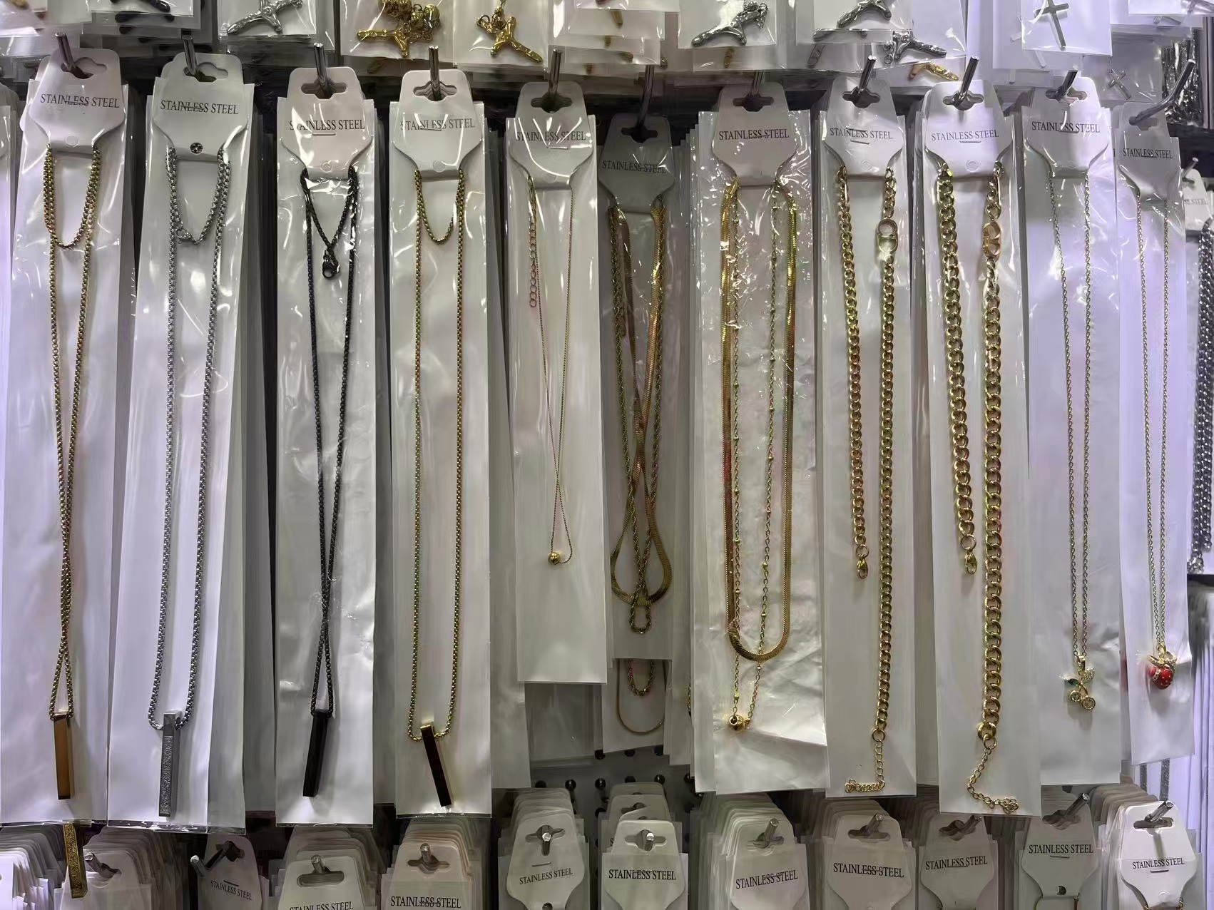 Mixed‑Style Stainless Steel Pendant Necklaces Unisex Hip Hop Daily Wear Layering Jewelry