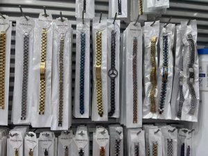 Stainless Steel Mixed Watch Link Bracelet, Unisex Multi‑Color ID Wrist Band Jewelry