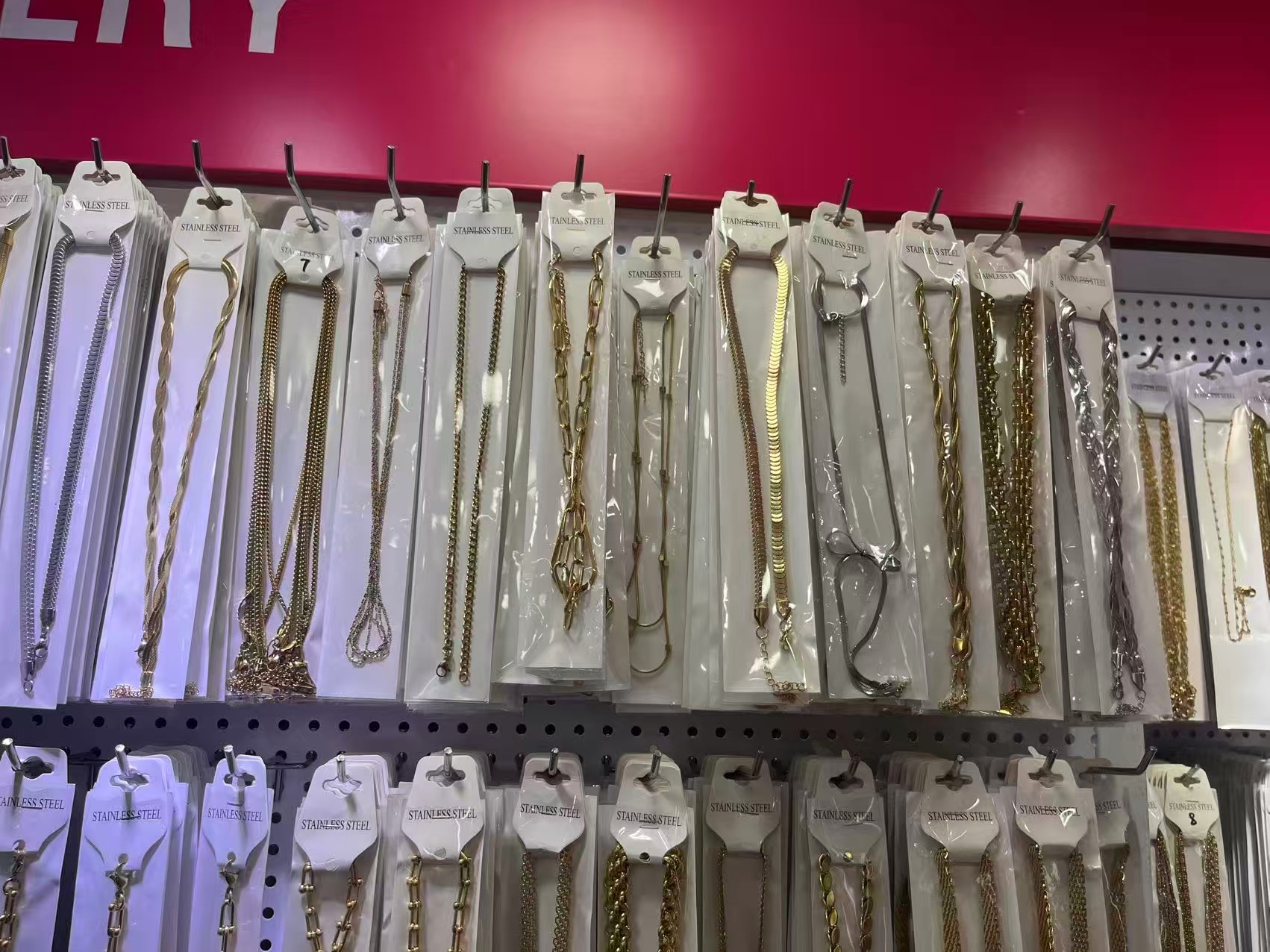 Assorted Stainless Steel Chain Necklaces, Gold & Silver Mixed Link Chains Unisex for Layering Jewelry