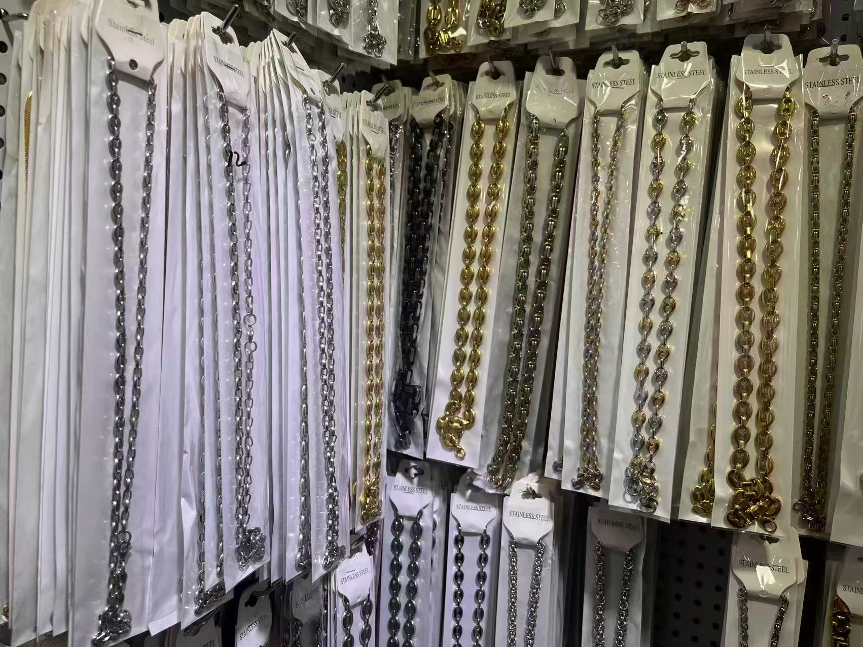 Stainless Steel Paperclip Chain Necklaces, Gold Silver Black Unisex Link Chains for Layering & Pendant DIY